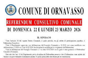 Referendum Consultivo Comunale del 22 e 23 marzo 2026